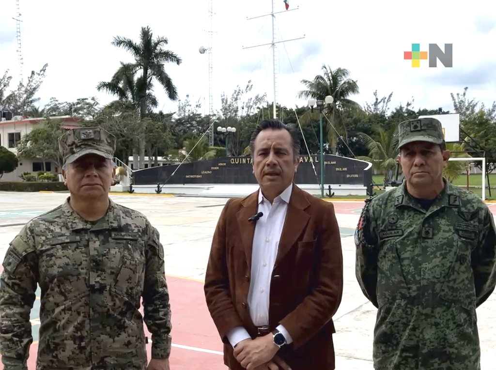 Más de 600 elementos de seguridad resguardan Tuxpan y la región: Cuitláhuac García